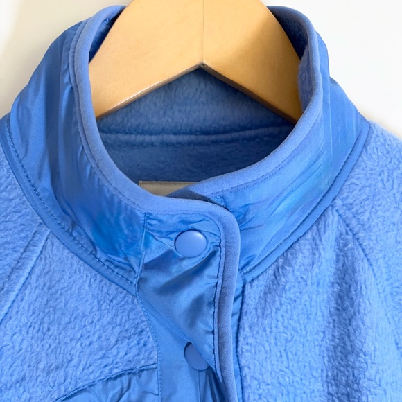 Thread & Supply Blue Fleece Jacket Medium New W Tags Oversized Cozy - Picture 4 of 8